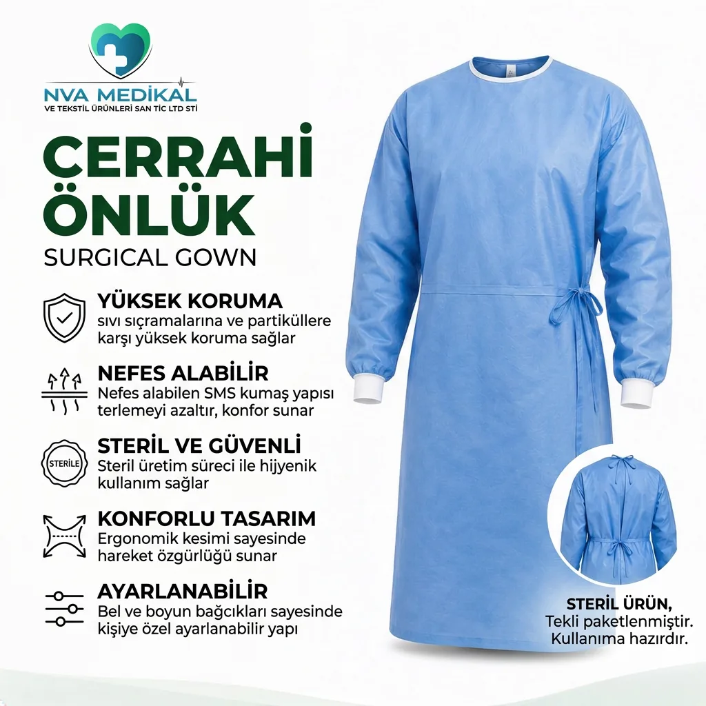 Nefes Alabilir Cerrahi Önlük - Görsel 2